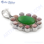 Load image into Gallery viewer, 925 Silver Gemstone Pendant for Women | Statement Jewelry