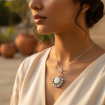 Load image into Gallery viewer, 925 Silver Pearl Pendant for Women | Gemstone Jewelry Gift