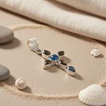 Load image into Gallery viewer, 925 Silver Chalcedony Cross Pendant for Women | Gemstone Jewelry
