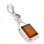 Load image into Gallery viewer, 925 Silver & Carnelian Pendant for Women | Gemstone Jewelry