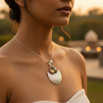 将图像加载到图库查看器中, 925 Silver Moonstone Pendant Necklace | Women's Gift Jewelry