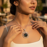 将图像加载到图库查看器中, 925 Silver Onyx Pendant for Women | Gemstone Jewelry Gift