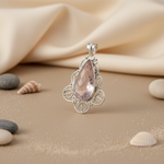 Load image into Gallery viewer, 925 Silver Rose Quartz Pendant for Women | Gemstone Jewelry