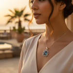 Load image into Gallery viewer, 925 Silver Blue Topaz Pendant for Women | Gemstone Jewelry