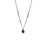 Load image into Gallery viewer, gold plating Teardrop Garnet Pendant Necklace for Women | Gift Jewelry