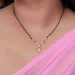 Load image into Gallery viewer, Rose gold plating CZ Mangalsutra Necklace for Women | Daily Wear