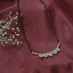Load image into Gallery viewer, Diamond Mangalsutra Necklace | Black Bead Chain, Gift for Women