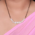 Load image into Gallery viewer, gold plating Zirconia Stone Mangalsutra Necklace | Indian Wedding Jewelry