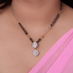 Load image into Gallery viewer, gold plating Plated Black Bead Mangalsutra Pendant Necklace for Women