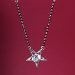 Load image into Gallery viewer, Collar Mangalsutra con Estrella de Plata | Diamante y Circonia Cúbica | Regalo para mujer