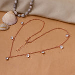 Load image into Gallery viewer, Rose gold plating CZ Cluster Necklace for Women | Dainty Jewelry