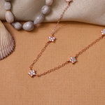 Load image into Gallery viewer, Collar Starburst de oro rosa | Diamantes y circonitas | Regalo de joyería para mujer