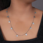 Load image into Gallery viewer, 925 Silver Flower Charm Necklace for Women | Daily Wear Gift