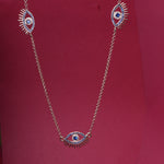Load image into Gallery viewer, Rose gold plating Evil Eye Jewelry Set | Necklace & Bracelet | Protection
