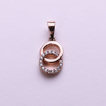将图像加载到图库查看器中, Rose Gold Plated Infinity Circle Pendant Necklace for Women