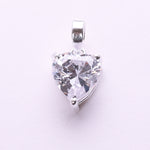 Load image into Gallery viewer, Sterling Silver Pear Cut Cubic Zirconia Solitaire Pendant for Women