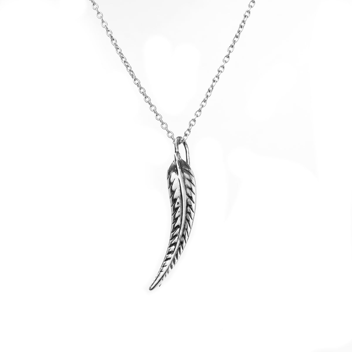 925 silver feather pendant necklace for women | gift jewelry