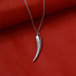 Load image into Gallery viewer, 925 Silver Feather Pendant Necklace for Women | Gift Jewelry