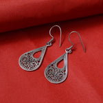 将图像加载到图库查看器中, 925 Silver Filigree Teardrop Earrings for Women | Dangle Jewelry