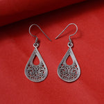 将图像加载到图库查看器中, 925 Silver Filigree Teardrop Earrings for Women | Dangle Jewelry