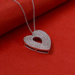 Load image into Gallery viewer, 925 Silver Diamond Heart Pendant Necklace for Women | Gift