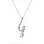 Load image into Gallery viewer, 925 Silver Pear Cut CZ Pendant Necklace for Women | Gift