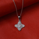 Load image into Gallery viewer, 925 Silver Cubic Zirconia Flower Pendant Necklace for Women