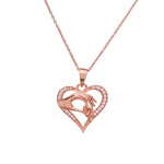 Load image into Gallery viewer, Rose gold plating Heart Hands Pendant Necklace | Gift for Her