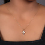 Load image into Gallery viewer, gold plating Angel Pendant Necklace | Cubic Zirconia | Women's Gift