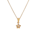 Load image into Gallery viewer, Collar con colgante de estrella dorada | Circonita cúbica | Regalo para mujer