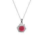 Load image into Gallery viewer, 925 Silver Ruby Pendant Necklace for Women | Gemstone Jewelry