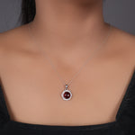 Load image into Gallery viewer, 925 Silver Ruby Pendant Necklace for Women | Gemstone Jewelry