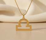 Load image into Gallery viewer, Libra Zodiac Necklace | Gold Plated 925 Silver Astrology Pendant