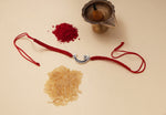 Load image into Gallery viewer, 925 Sterling Silver Moon Star Rakhi Bracelet for Brother