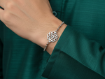 Load image into Gallery viewer, Floral Filigree Silver Rakhi for Brother | 925 Sterling Silver