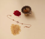 将图像加载到图库查看器中, Eternity Circle CZ Rakhi for Brother in Rose Gold 925 Silver