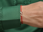 将图像加载到图库查看器中, Shiva Trishul Om Rakhi in 925 Sterling Silver with CZ for Brother