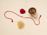 将图像加载到图库查看器中, Bhai Design Written Rakhi in Gold-Plated 925 Sterling Silver with CZ