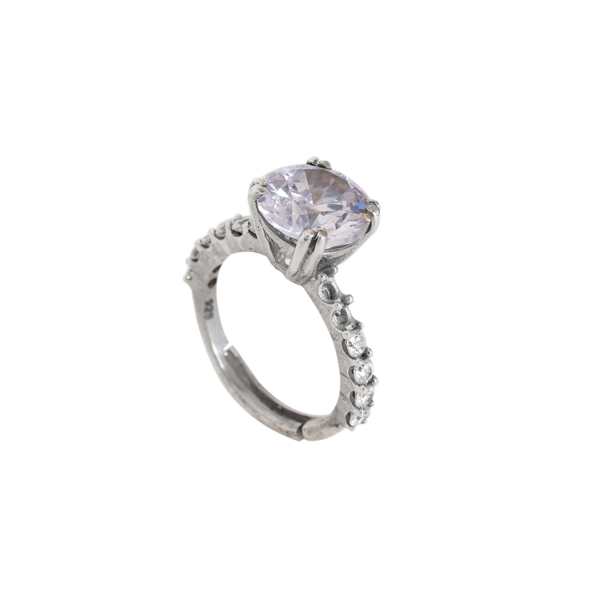 925 silver cubic zirconia ring for women | engagement ring| high polish