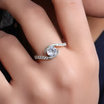 Load image into Gallery viewer, 925 Silver Cubic Zirconia Ring for Women | Adjustable Ring