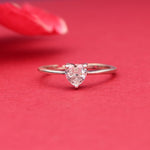 Load image into Gallery viewer, 925 Silver Heart CZ Ring for Women | Adjustable Jewelry