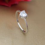 Load image into Gallery viewer, 925 Silver Heart CZ Ring for Women | Adjustable Jewelry