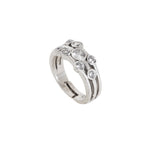 Load image into Gallery viewer, Silver Adjustable Ring with Cubic Zirconia | Women's Ring