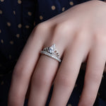 Load image into Gallery viewer, 925 Silver Crown Ring for Women | Adjustable Princess Ring