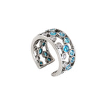 Load image into Gallery viewer, 925 Silver Blue Topaz Ring for Women | Gemstone Jewelry