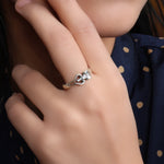 Load image into Gallery viewer, 925 Silver Ring with Round CZ Stone | Women's Jewelry Gift