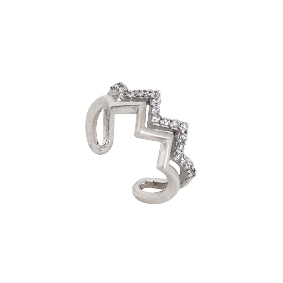925 silver cubic zirconia ear cuff | women's jewelry gift