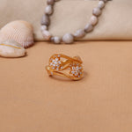 Load image into Gallery viewer, Gold Floral Diamond Ring for Women | Luxury Jewelry Gift