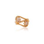 Load image into Gallery viewer, gold plating Floral Diamond Ring for Women | Luxury Jewelry Gift