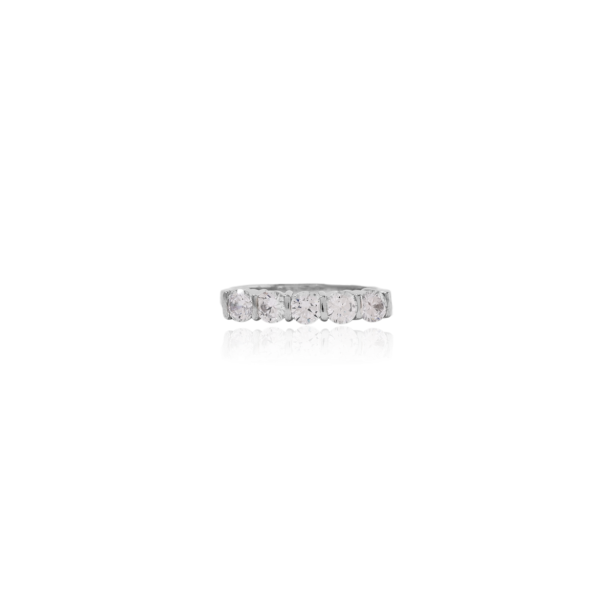 Silver cubic zirconia ring for women | daily wear jewelry